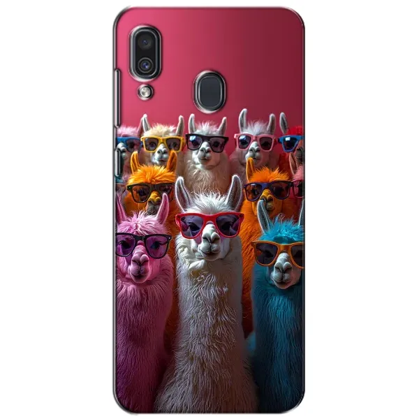 Чохол з принтом «Лами в окулярах» для Samsung Galaxy A30 2019 (A305F)