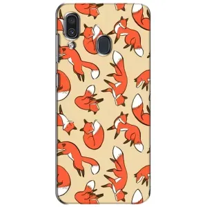 Чехол с принтом «Лисички» для Samsung Galaxy A30 2019 (A305F)