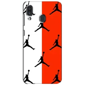Чехлы для Samsung Galaxy A30 2019 (A305F) - с картинкой JORDAN (AlphaPrint) (Лого Джордан)