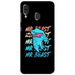 Чехлы Мистер Бист для Самсунг А30 (2019) (logo Mr beast)