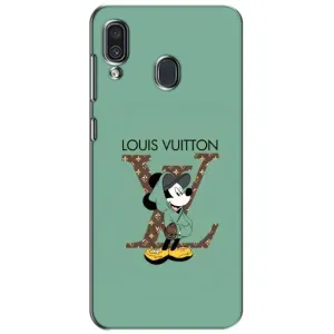 Чехлы Луи Витон для Samsung Galaxy A30 2019 (A305F) (AlphaPrint - LOUIS VUITTON) (Микки Маус LV)