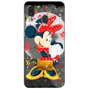 Чехол Disney Mouse Samsung Galaxy A30 2019 (A305F) (PREMIUMPrint) (Minni с бантиком)