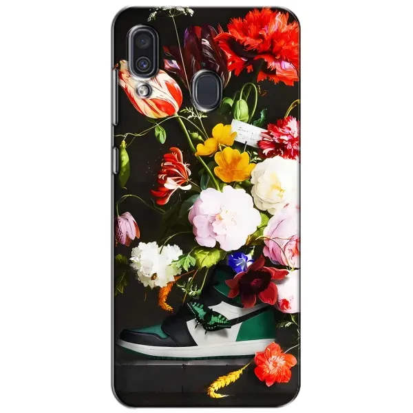 Чехол с принтом «Nike цветы» для Samsung Galaxy A30 2019 (A305F)