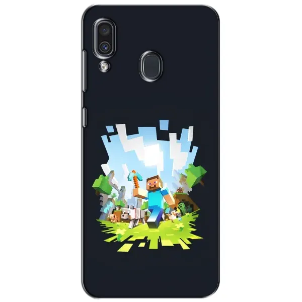 Чохол з принтом «персонажі Minecraft» для Samsung Galaxy A30 2019 (A305F)