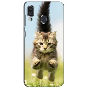 Чехол с принтом «Прыжок кота» для Samsung Galaxy A30 2019 (A305F)