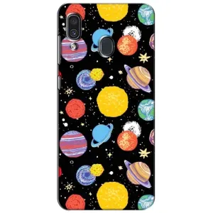Чохол з принтом «Намальовані планети» для Samsung Galaxy A30 2019 (A305F)