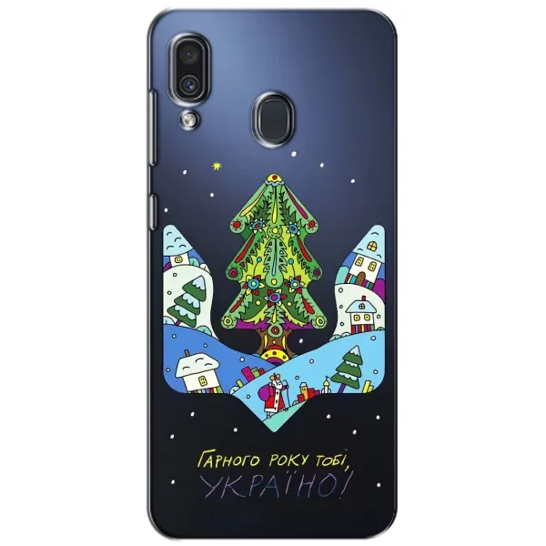 Чехол с принтом «Рождественский герб» для Samsung Galaxy A30 2019 (A305F)