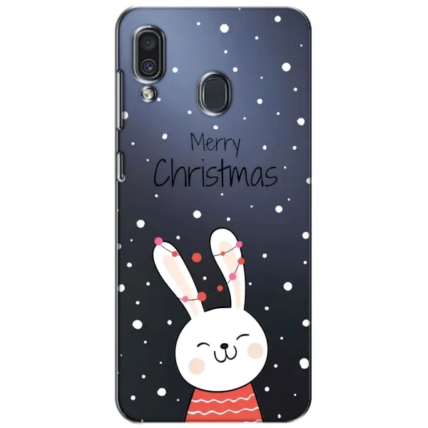 Чехол с принтом «Рождественский заяц» для Samsung Galaxy A30 2019 (A305F)