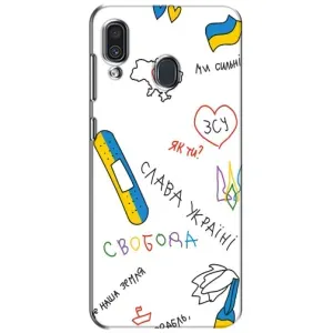 Чехол с принтом «Стикер» для Samsung Galaxy A30 2019 (A305F)