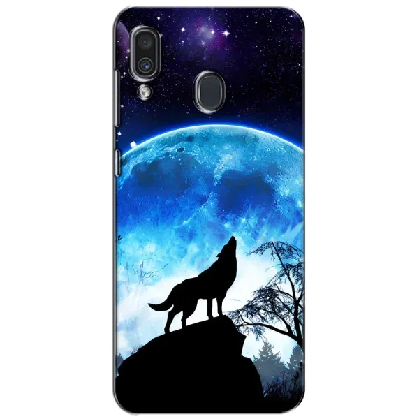 Чохол з принтом «Вовк на місяць» для Samsung Galaxy A30 2019 (A305F)