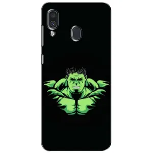 Чехлы с героями Марвел Samsung Galaxy A30 2019 (A305F) (VPrint) (Зелёный Халк)