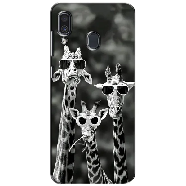 Чохол з принтом «Жирафи в окулярах» для Samsung Galaxy A30 2019 (A305F)