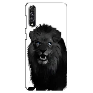 Чехлы с картинками животных Samsung Galaxy A30s (A307) (Черный ЛЕВ)