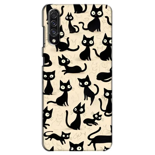 Чехол с принтом «Черные коты» для Samsung Galaxy A30s (A307)