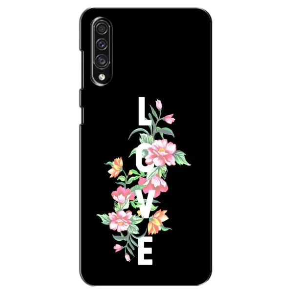 Чехол с принтом «Цветы LOVE» для Samsung Galaxy A30s (A307)