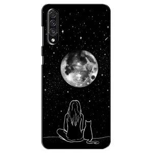 Чохол з малюнком кіт на Samsung Galaxy A30s (A307) (Дівчина з котом)