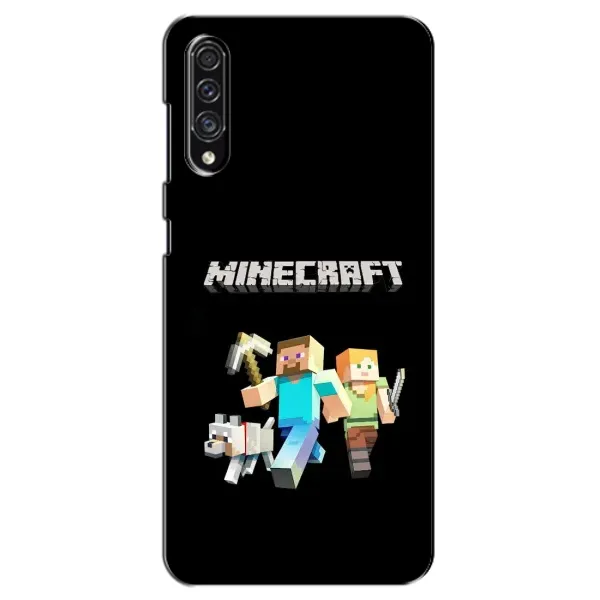 Чехол с принтом «герои Minecraft» для Samsung Galaxy A30s (A307)