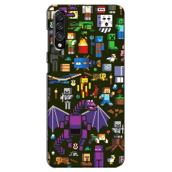 Чехол с принтом «Коллаж Майнкрафт» для Samsung Galaxy A30s (A307)