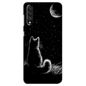 Чехол с принтом «Котик и луна» для Samsung Galaxy A30s (A307)