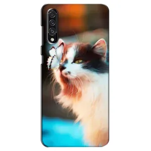 Чохол на Самсунг Галаксі А30с (А307) з Котиками (VPrint) (Котик з метеликом)