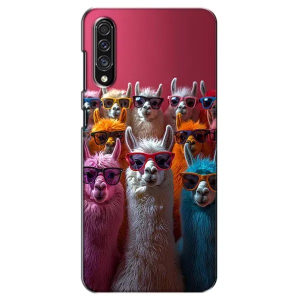 Чехол с принтом «Ламы в очках» для Samsung Galaxy A30s (A307)