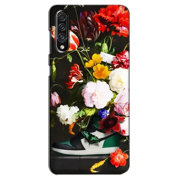 Чехол с принтом «Nike цветы» для Samsung Galaxy A30s (A307)