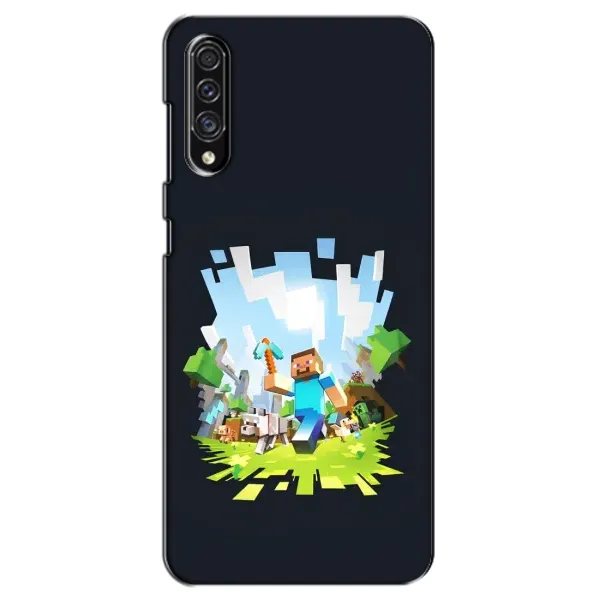 Чехол с принтом «персонажи Minecraft» для Samsung Galaxy A30s (A307)