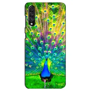 Чехол с птицами на Samsung Galaxy A30s (A307) (VPrint) (Яркий Павлин)