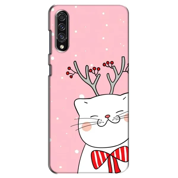 Чехол с принтом «Зимний кот» для Samsung Galaxy A30s (A307)