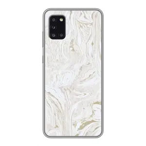 Мраморный чехол на Samsung Galaxy A31 (A315) (VPrint) (Белый мрамор)