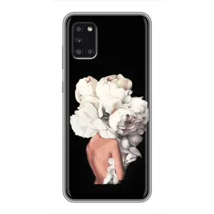 Чехлы (ART) Цветы на Samsung Galaxy A31 (A315) (VPrint) (Білі квіти)