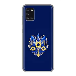 Чохли для Samsung Galaxy A31 (A315) Укр. Символіка (AlphaPrint) (Квітковий Герб)