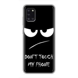 Чехол для Самсунг А31 - (AlphaPrint) с печатью (ТОП продаж) (Dont Touch)