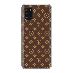 Чехлы Луи Витон для Samsung Galaxy A31 (A315) (AlphaPrint - LOUIS VUITTON) (фон LOUIS VUITTON)
