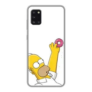Чjхол з Сімпсонами для Samsung Galaxy A31 (A315) (VPrint) (Гомер з пончиком)