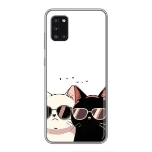 Чехол с рисунком кот на Samsung Galaxy A31 (A315) (Коты в очках)