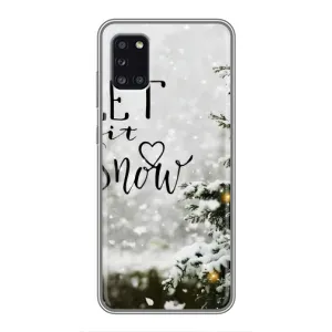 Новорічні, Святкові Чохли для Samsung Galaxy A31 (A315) - 2024 год (Let it snow)