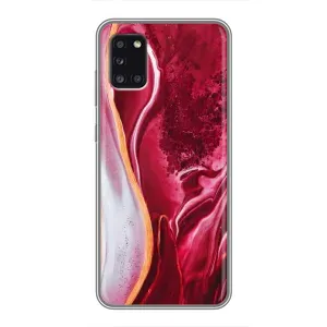 Чохол для Samsung Galaxy A31 (A315) - з принтом (Дизайнерські) (AlphaPrint) (Мрамор червоний)