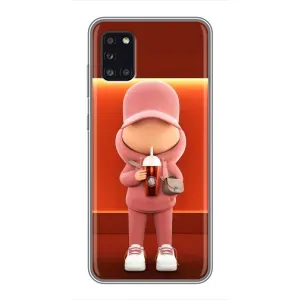 Крутые Чехлы Луи Виттон для Samsung Galaxy A31 (A315) (AlphaPrint) (С Кофе)
