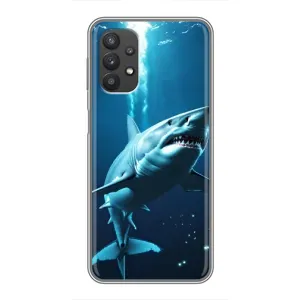 Чехол с картинкой «Хищники» для Samsung Galaxy A32 (5G) (Акула под водой)