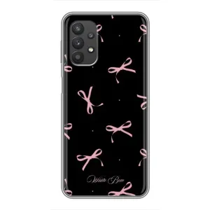 Чохол з бантиками на Samsung Galaxy A32 (5G) (Банти на чорному)