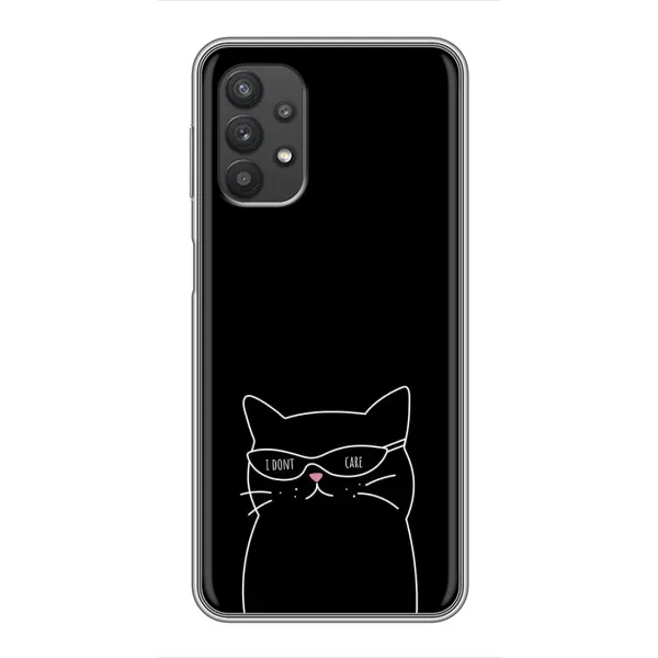 Чохол з принтом «Байдужий кіт» для Samsung Galaxy A32 (5G)