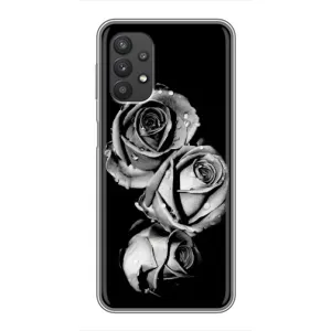 Чохол з картинкою (Стильні) Samsung Galaxy A32 (5G) - (AlphaPrint) (Чорна троянда)