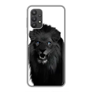 Чохли з картинкою животних Samsung Galaxy A32 (5G) (Чорний ЛЕВ)