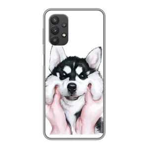 Чохли з собаками для Samsung Galaxy A32 (5G) (VPrint) (Радісний Хаскі)