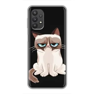 Чохол з принтом для Samsung Galaxy A32 (5G) (AlphaPrint) Модні коти (Сумний кіт)