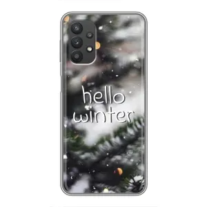 Новорічні, Святкові Чохли для Samsung Galaxy A32 (5G) - 2024 год (Hello winter)