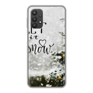 Новорічні, Святкові Чохли для Samsung Galaxy A32 (5G) - 2024 год (Let it snow)