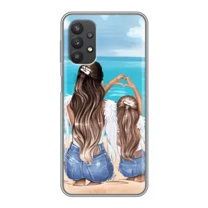Чохол з друком для Samsung Galaxy A32 (5G) - (Мама з дитинкою) (AlphaPrint) (Мама з донькою)