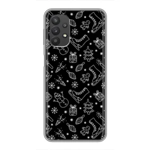 Новорічні, Святкові Чохли для Samsung Galaxy A32 (5G) - 2024 год (Новорічний фон)